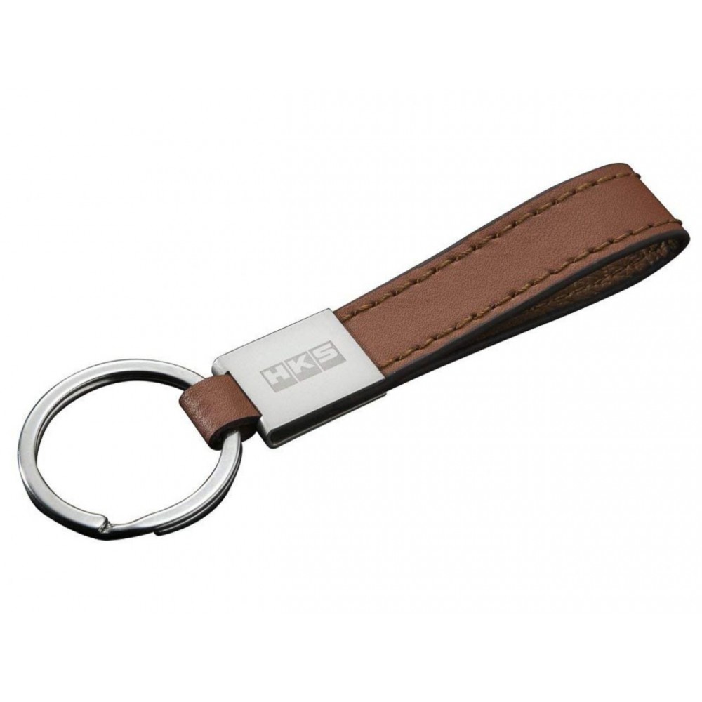 Porteclef cuir HKS camel