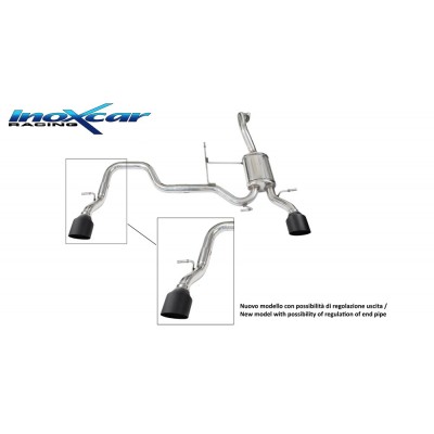 Silencieux final noir pour Swift ZC33S Hybrid inoxcar