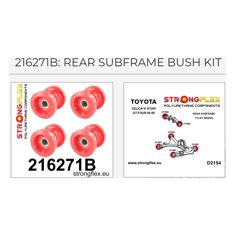 Kit berceau arriere Celica ST205