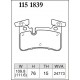 Plaquettes avant Dixcel Z Mercedes C63 AMG W204