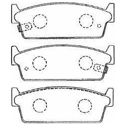 4 plaquettes arrieres Nissan
