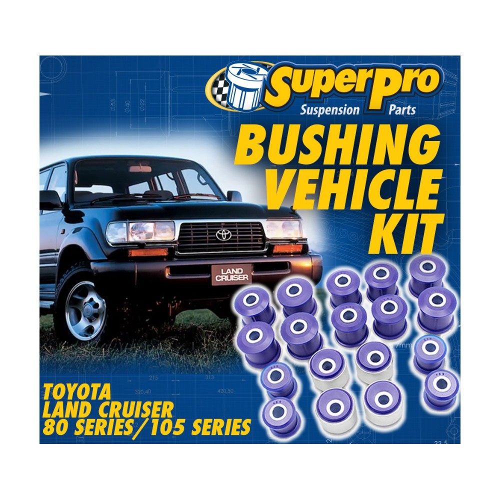 silentblocs SuperPro Toyota Landcruiser 80 Series