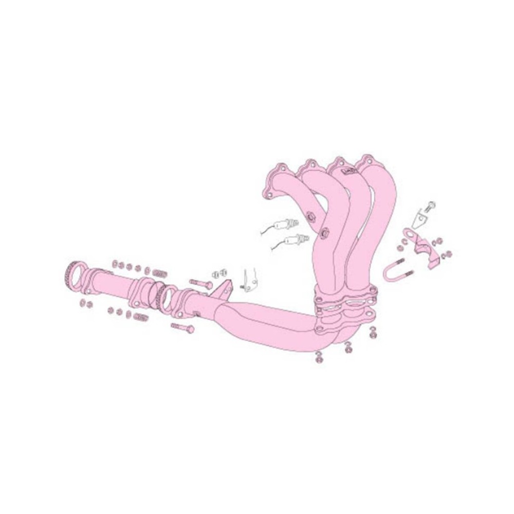 Collecteur inox Fujitsubo B16A1 Civic et CRX 90 - 91 vtec 150hp