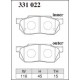 plaquettes avant Dixcel Honda Logo GA3  non-TS