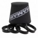 Ramair Foam 70 - 90mm (2.75inch - 3.5inch) ID Neck Polymer Base Neck Cone Air Filter with Reducing Rings