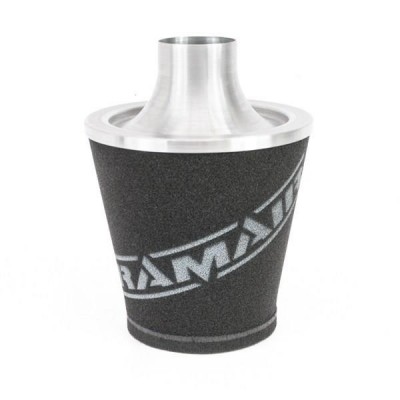 Ramair Large Foam Filter Aluminium Base 90mm (3.5inch) OD Black