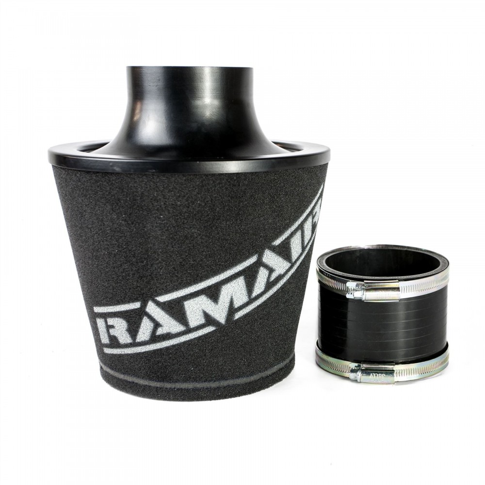 Ramair Large Foam Filter Aluminium Base 90mm (3.5inch) OD Orange