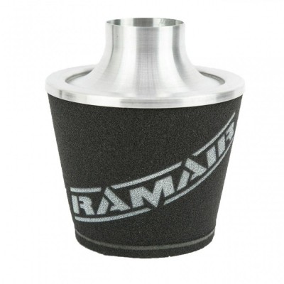 Ramair Large Foam Filter Aluminium Base 100mm (3.9inch) OD Black