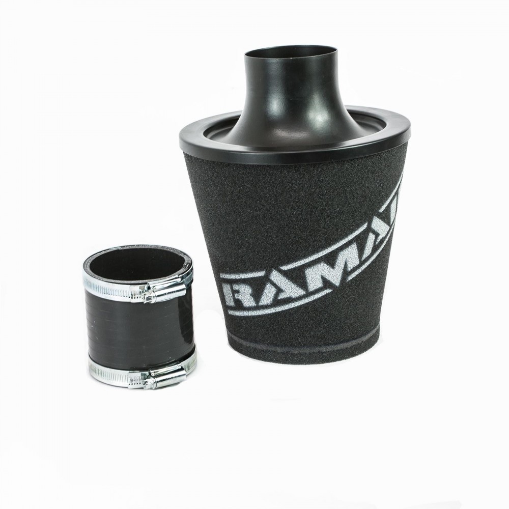 Ramair Foam Jet Stream Medium Cone Air Filter 70mm (2.75inch) OD Silver