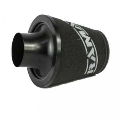 Ramair Medium Foam Filter Aluminium Base 80mm (3.1inch) OD Black with Silicone Coupler