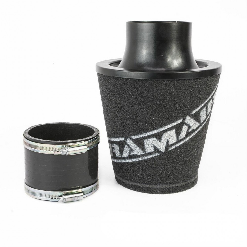 Ramair Medium Foam Filter Aluminium Base 90mm (3.5inch) OD Silver