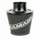 Ramair Large Foam Filter Aluminium Base 100mm (3.9inch) OD Black with Silicone Coupler