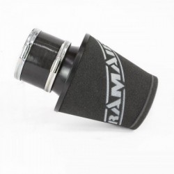 Ramair Foam Performance Universal Cone Air Medium Filter Coupler - 100mm (3.9inch) Silver