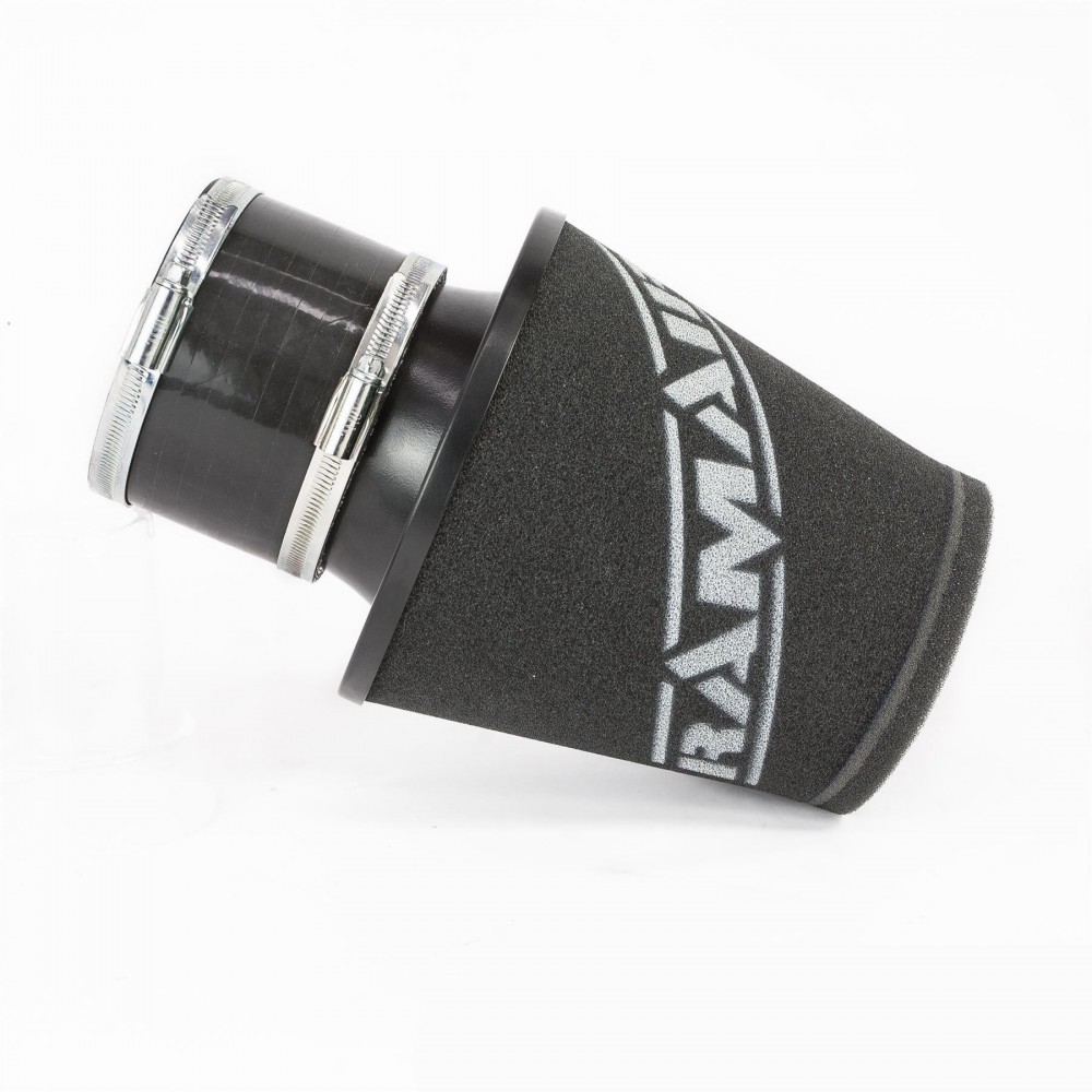 Ramair Foam Performance Universal Cone Air Medium Filter Coupler - 100mm (3.9inch) Silver