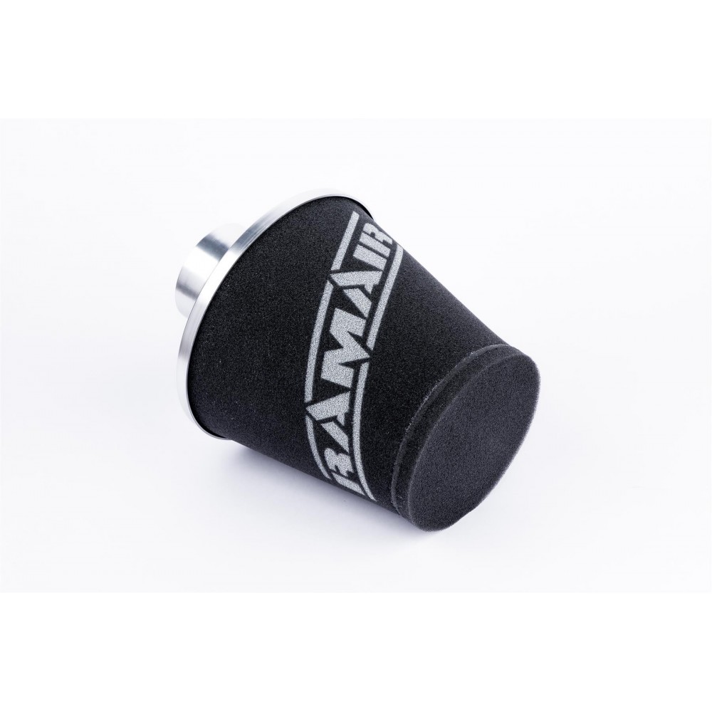 Ramair Medium Foam Filter Aluminium Base 90mm (3.5inch) OD Silver with Silicone Coupler