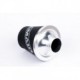 Ramair Medium Foam Filter Aluminium Base 90mm (3.5inch) OD Silver with Silicone Coupler