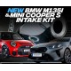 Kit d'admission Ramair pour Mini Cooper F66 et F70 M135i avec couvercle en fibre de carbone